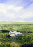 Watercolour - Amongst the Vegetation, Blakeney